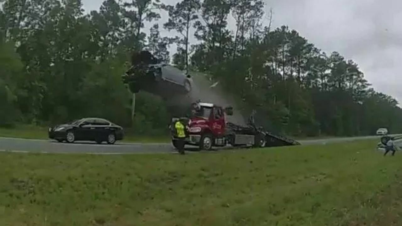 Distracted Driving Disaster: Georgia Woman's Vehicle Soars 120 Feet